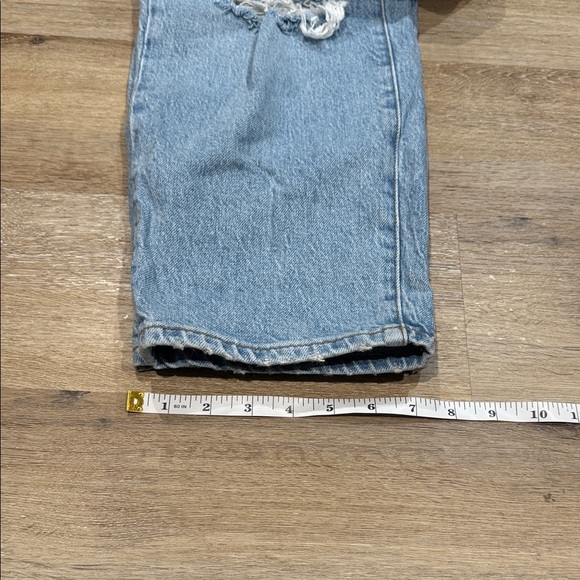 Good American Size 18/50 Denim Straight Leg Jeans - Light Blue High Rise - Picture 6 of 15